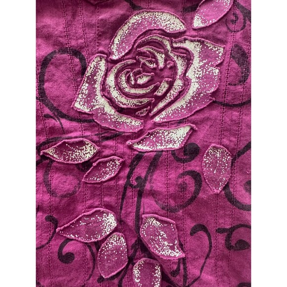 Y2K Vintage Wet Seal Top Womens XL Purple Mallcore Indie Sleaze Dark Academia - Picture 6 of 10